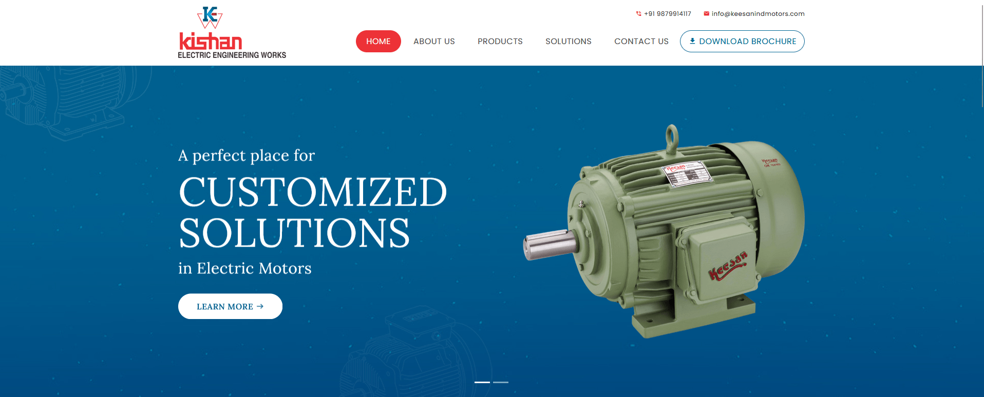 Keeshan Motors — project screenshot by WebZ Experts